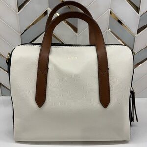 Fossil Brand Leather Sydney Satchel, NWOT